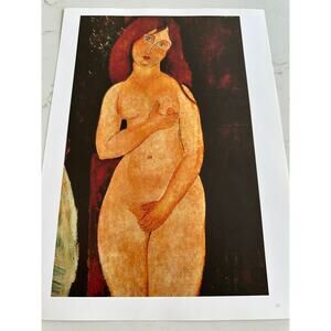Modigliani, Venus Nude, Seated Young Woman, Painting, Print, Art ~ 250626-WH 365